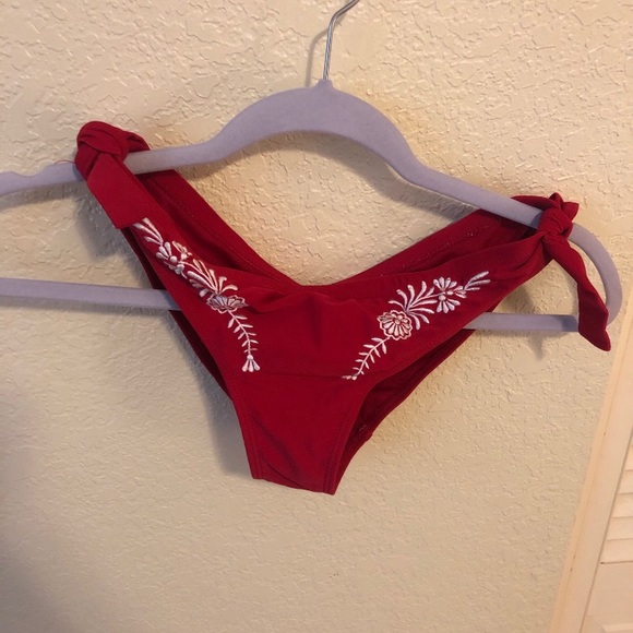 Red two piece swimsuit - Picture 2 of 2